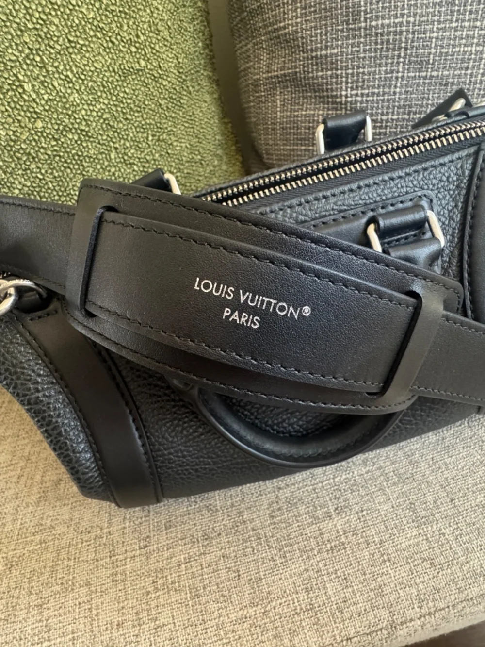 Pixel Lambskin LV Biker PM Black